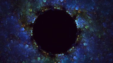 3D görüntüleme teknolojisi soyut fraktal arkaplan