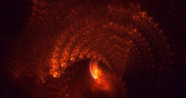 3B soyut renkli fraktal ışık arkaplanı oluşturma