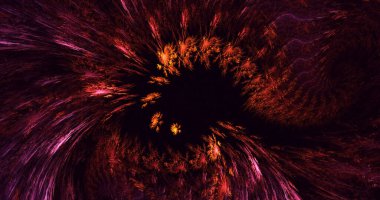 3B soyut renkli fraktal ışık arkaplanı oluşturma