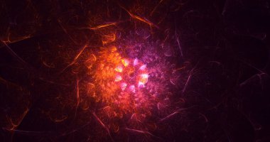 3B soyut yuvarlak ışık arkaplanı oluşturma