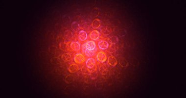 3B soyut renkli fraktal ışık arkaplanı oluşturma