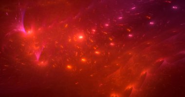 3B soyut renkli fraktal ışık arkaplanı oluşturma