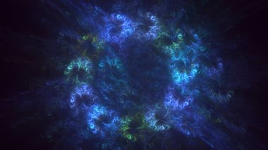 3B soyut yuvarlak ışık arkaplanı oluşturma