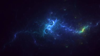 3B soyut renkli fraktal ışık arkaplanı oluşturma