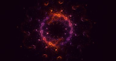 3B soyut yuvarlak ışık arkaplanı oluşturma