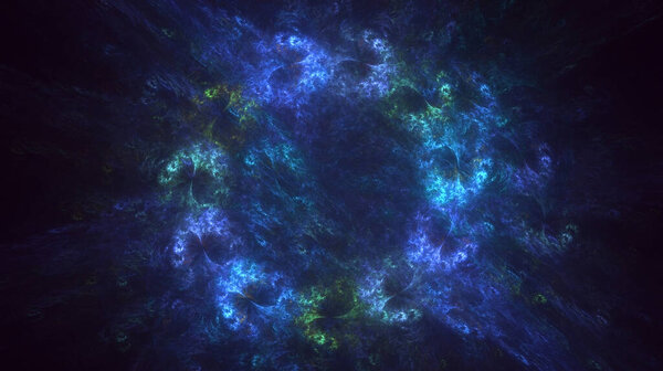 3D rendering abstract round light background