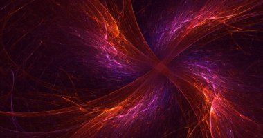 Soyut fraktal ışık arkaplanı 3 boyutlu oluşturuluyor