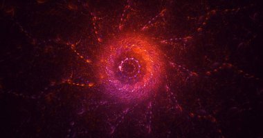 3B, soyut yuvarlak ışık arkaplanı oluşturma