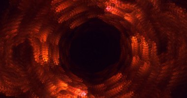 3B, soyut yuvarlak ışık arkaplanı oluşturma