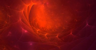 Soyut fraktal ışık arkaplanı 3 boyutlu oluşturuluyor