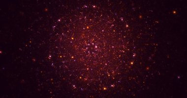 3B, soyut yuvarlak ışık arkaplanı oluşturma