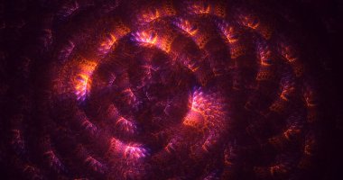 3B, soyut fantezi ışık fraktal arkaplanı oluşturma