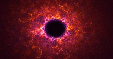 Üç boyutlu soyut fraktal elektromanyetik arkaplan oluşturma 