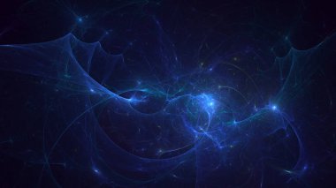 3D rendering abstract fractal electromagnetic background  clipart