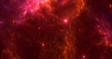 3B, soyut fantezi ışık fraktal arkaplanı oluşturma