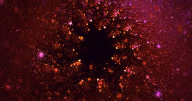 3B, soyut yuvarlak ışık arkaplanı oluşturma