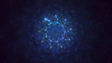 3B, soyut yuvarlak ışık arkaplanı oluşturma