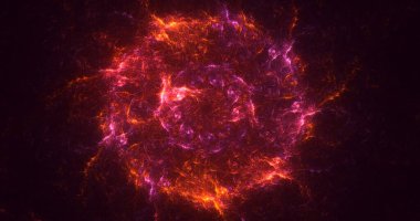 3B, soyut yuvarlak ışık arkaplanı oluşturma