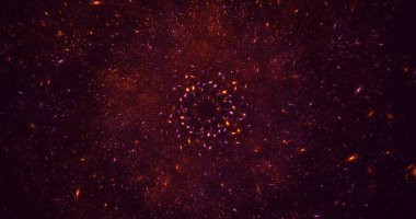 3B, soyut yuvarlak ışık arkaplanı oluşturma