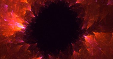 3B elle hazırlanmış soyut yuvarlak ışık arkaplanı