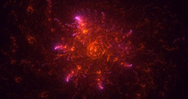 3B elle hazırlanmış soyut yuvarlak ışık arkaplanı