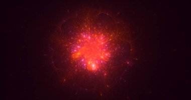 Soyut fraktal çokgen arkaplanı 3B elle hazırlama 