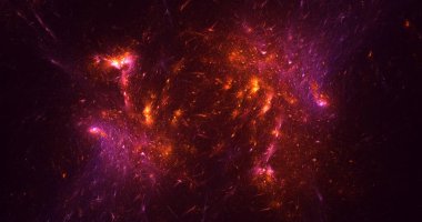 Fraktal 3D görüntüleme soyut ve parlak arkaplan