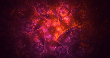 Fraktal 3D görüntüleme soyut ve parlak arkaplan