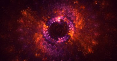 Fraktal 3D görüntüleme soyut ve parlak arkaplan