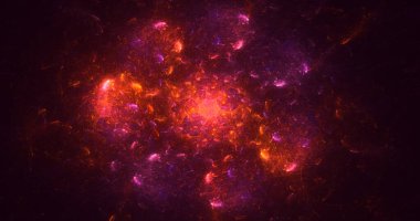 3B elle hazırlanmış soyut yuvarlak ışık arkaplanı