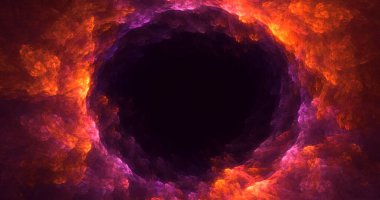 3B elle hazırlanmış soyut yuvarlak ışık arkaplanı