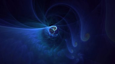 3B el ile soyut renkli fraktal ışık arkaplanı oluşturma