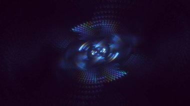 3B el ile soyut renkli fraktal ışık arkaplanı oluşturma