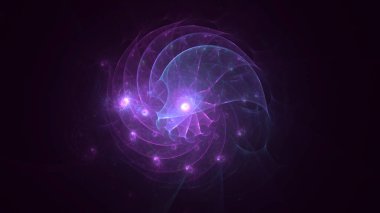 3B el ile soyut renkli fraktal ışık arkaplanı oluşturma