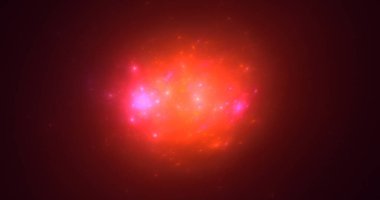 3B el ile soyut fraktal ışık arkaplanı oluşturma