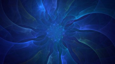 3B elle hazırlanmış soyut yuvarlak ışık arkaplanı