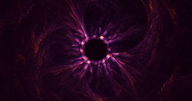 3B elle hazırlanmış soyut fantezi ışık fraktal arkaplan