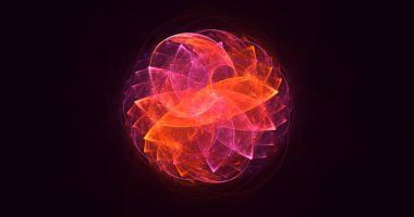 Soyut fraktal çokgen arkaplanı 3B elle hazırlama 