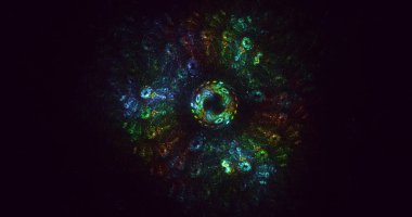 Soyut fraktal çokgen arkaplanı 3B elle hazırlama 