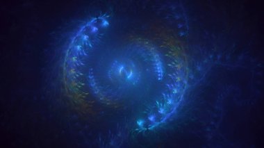 3B el kitabı, soyut çok renkli süpernova fraktal ışık arkaplanı