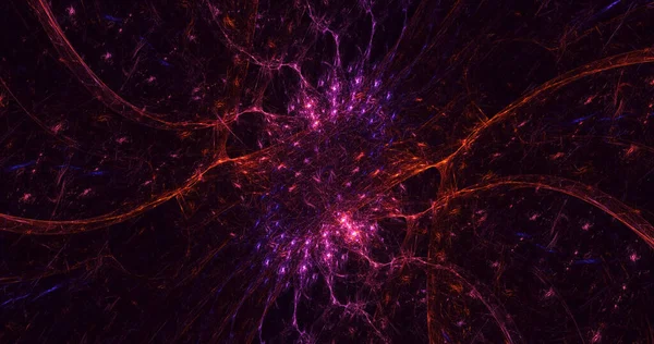 3B el kitabı, soyut çok renkli süpernova fraktal ışık arkaplanı