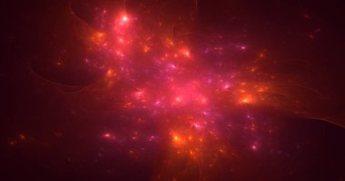 3B el kitabı, soyut çok renkli süpernova fraktal ışık arkaplanı