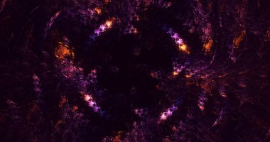 3B elle hazırlanmış soyut yuvarlak ışık arkaplanı