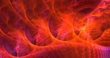 3B el ile soyut fraktal ışık arkaplanı oluşturma