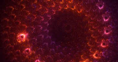 3B elle hazırlanmış soyut fantezi ışık fraktal arkaplan