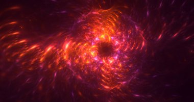 3B elle hazırlanmış soyut yuvarlak ışık arkaplanı