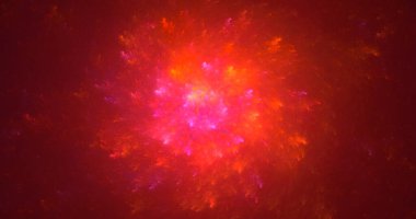 3B elle hazırlanmış soyut yuvarlak ışık arkaplanı