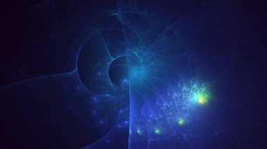 3B el ile soyut renkli fraktal ışık arkaplanı oluşturma