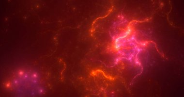 3B el ile soyut renkli fraktal ışık arkaplanı oluşturma