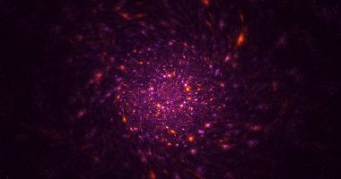 3B elle hazırlanmış soyut yuvarlak ışık arkaplanı